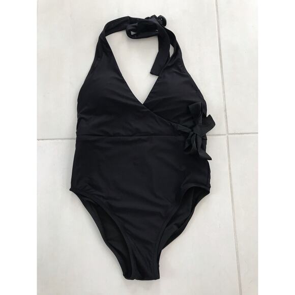 J. Crew Swim One Piece Swimsuit Halter Padded Swimwear L2642 FLAW - Picture 1 of 10